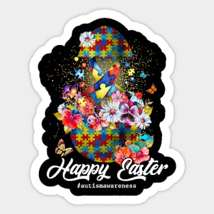 Happy Easter Autism Awareness Sticker